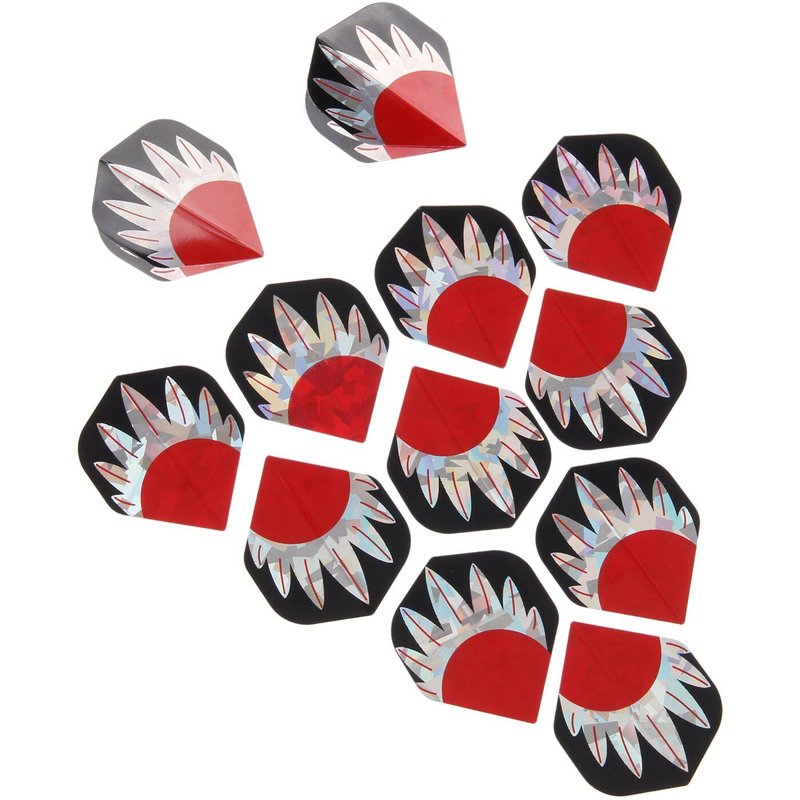 Fléchettes professionnelles réfléchissantes au Laser 2D, Cool bling-bling, 12 pièces, jet de fléchettes de Style mixte