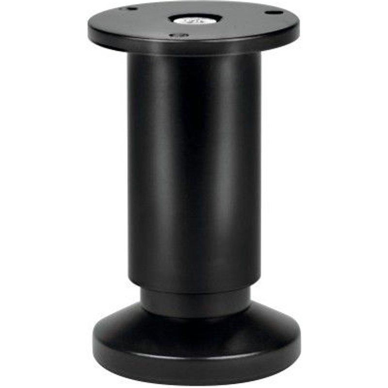 Pied de meuble - en aluminium noir - rond 38 mm - réglable - 150 mm BRICOZOR