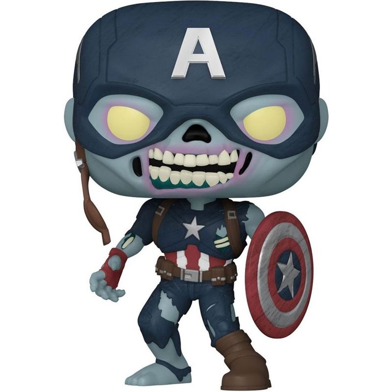 Marvel What If...? Pop! Tv Vinyl Figurine Zombie Captain America 9 Cm