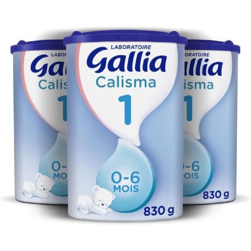 Gallia Calisma 1 Lait En Poudre Pour Bébé - 3 X 830 G - De 0 A 6 Mois
