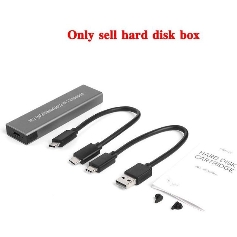 Nouveau boîtier de Support de disque dur M.2 SATA NVME vers USB 3.1, en alliage d'aluminium, haute vitesse, disque dur NVME + UASP, Protoc R3C4