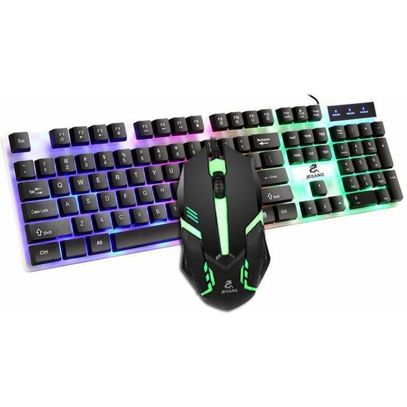 Clavier et souris de jeu rvb, rétroéclairage, USB, 104 touches, pour PC et ordinateur portable