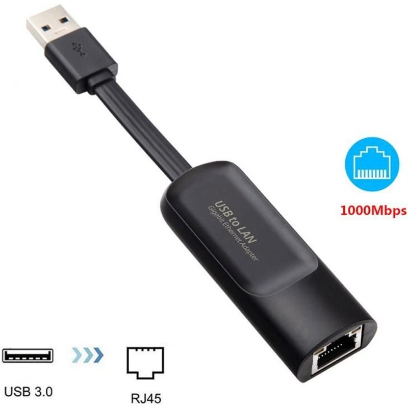 Adaptateur Ethernet USB 3.0/type-c Rj45 Lan, carte réseau pour Macbook Xiaomi Mi PC Windows 10