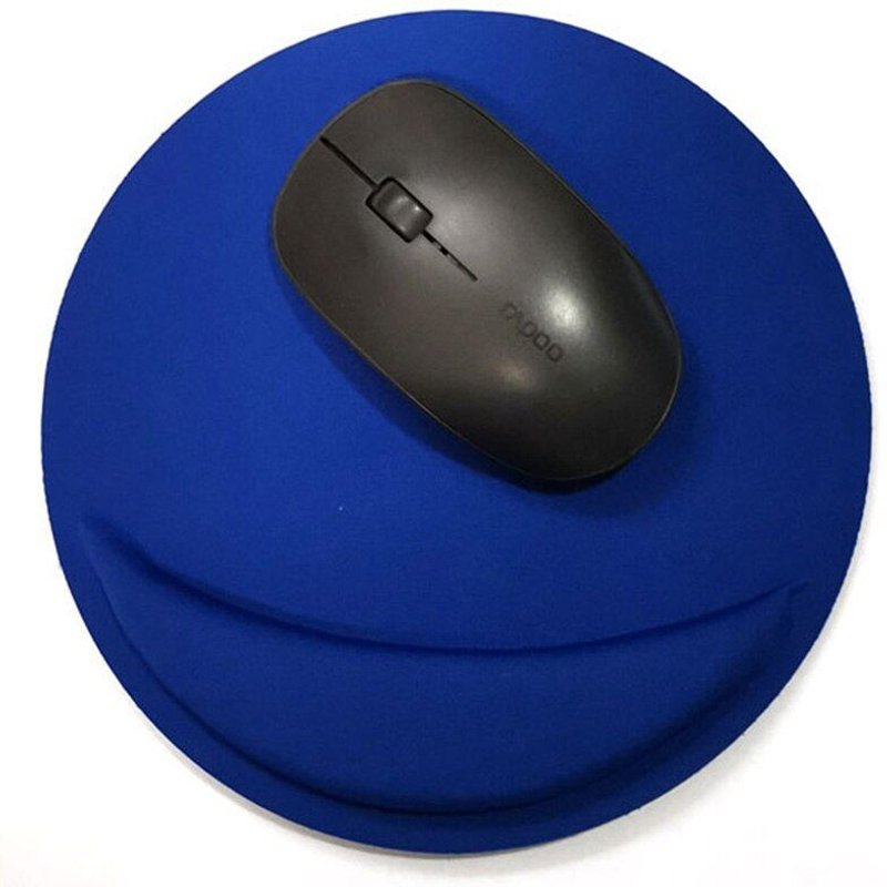 Tapis de souris rond et confortable en EVA, couleur unie, 1 pièces, pour ordinateur portable, PC de jeu, cadeau de saint-valentin