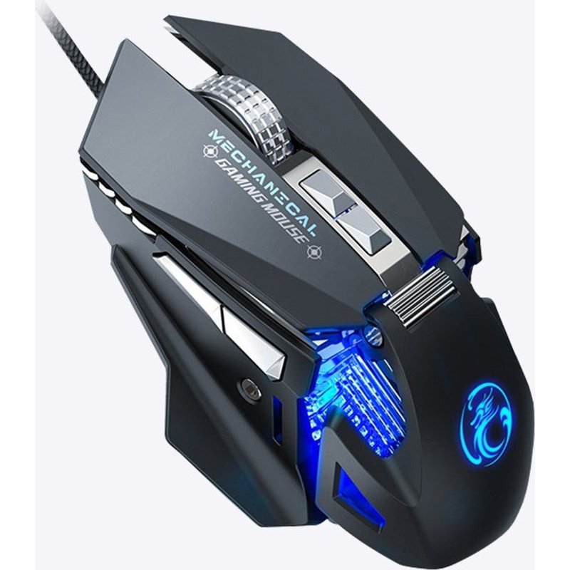 souris optique de jeu à câble USB, 7200 DPI, RGB, pour ordinateur portable et PC de jeu, macro personnalisée