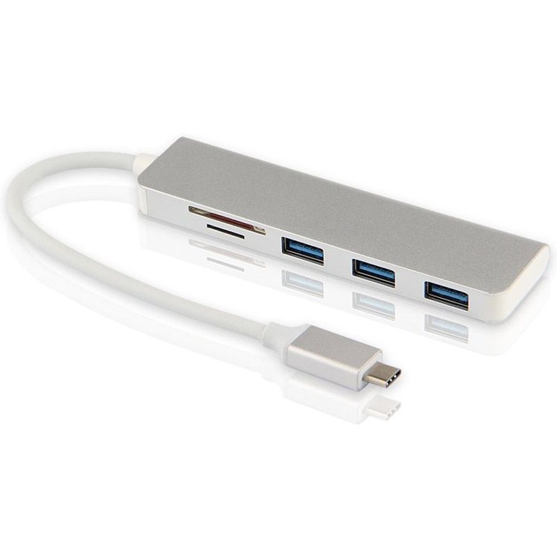 HUB 5-en-1 de Type C en alliage d'aluminium, adaptateur USB-C, Port USB 3.0, lecteur de cartes, pour tablette Lenovo Idea Miix 5 520 MIIX5 Pro Plus miix520