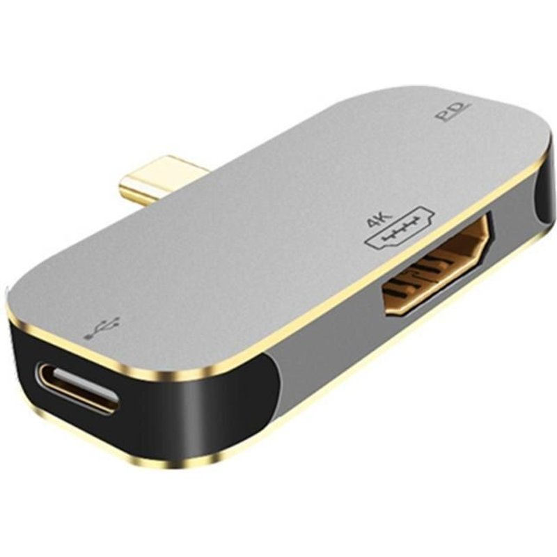 Convertisseur de câble 3 en 1, 5Gbps, Usb USB-C, Type C, adaptateur 4K, 100 à hdmi, compatible avec Samsung, Huawei, IPad, Mac, NS, 3.1 W