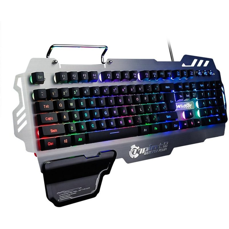 Clavier de jeu filaire USB, rétro-éclairage multicolore rvb, sensation mécanique, étanche, Anti-Ghosting, ergonomique pour PC