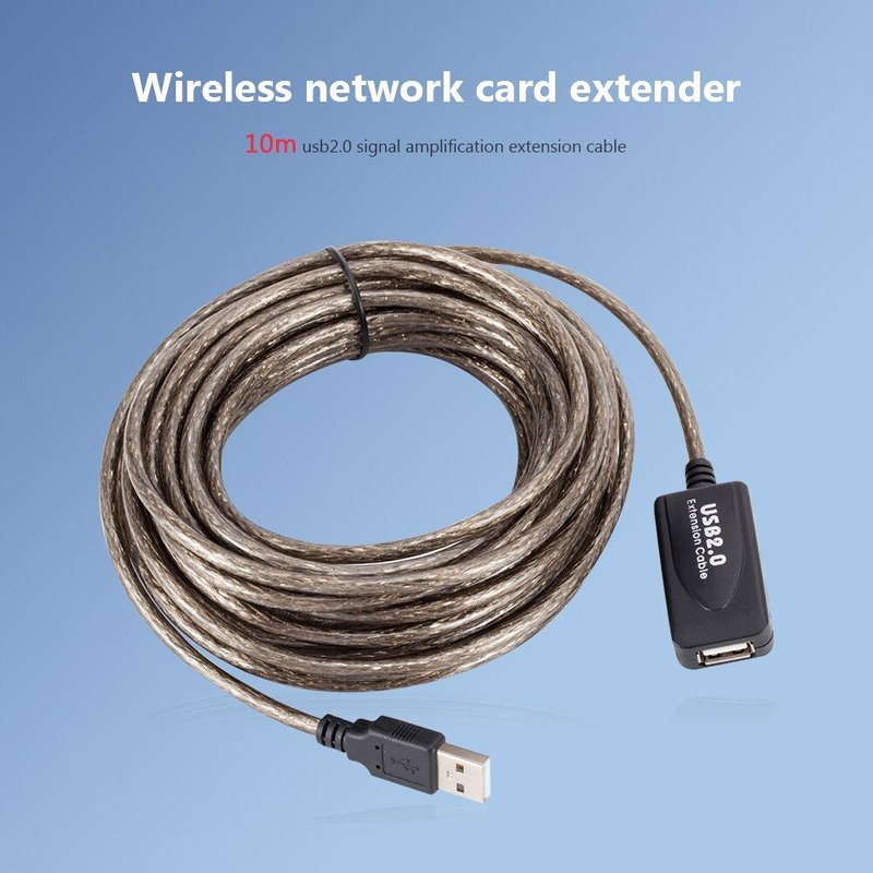 Câble répéteur USB 2.0 mâle vers femelle, 10m, Extension de Signal, pièces de sécurité pour ordinateur domestique