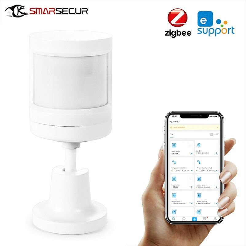 capteur de mouvement PIR intelligent ZigBee 3.0, capteur infrarouge passif sans fil avec batterie intégrée, capteur d'alarme anti-cambriolage