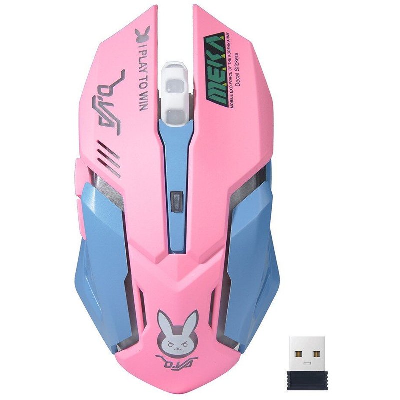 Souris optique de jeu sans fil 2.4 ghz, Rechargeable, USB, 1600DPI, pour ordinateur portable et portable