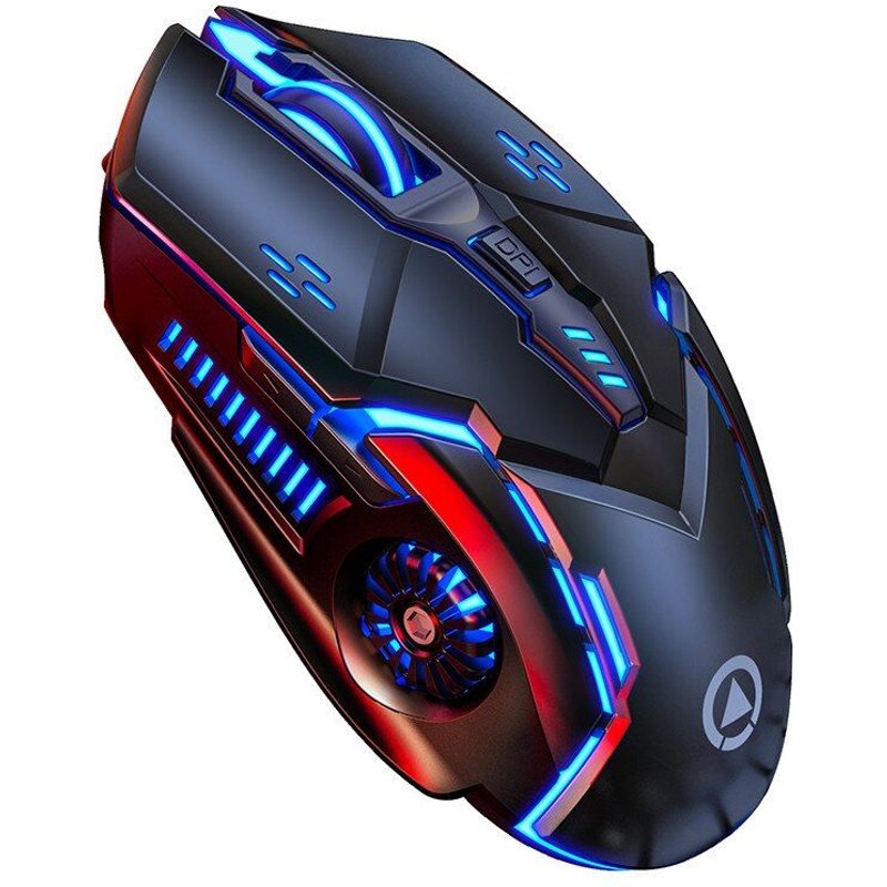 Souris optique sans fil de Gaming, 2.4G, Rechargeable par USB, silencieuse, pour ordinateur fixe et de bureau, accessoire pour jeux sur ordinateur portable