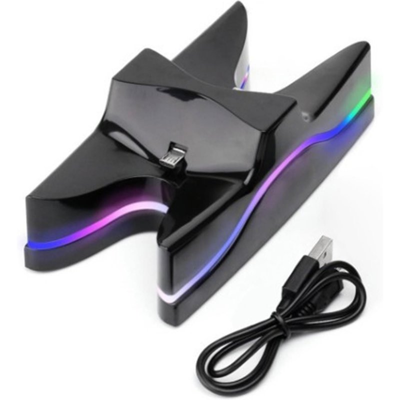 Station de Charge à poignée LED pour contrôleur PS4, Station de Charge, indicateur de câble de Charge, port micro USB, chargeur pour Sony PS4