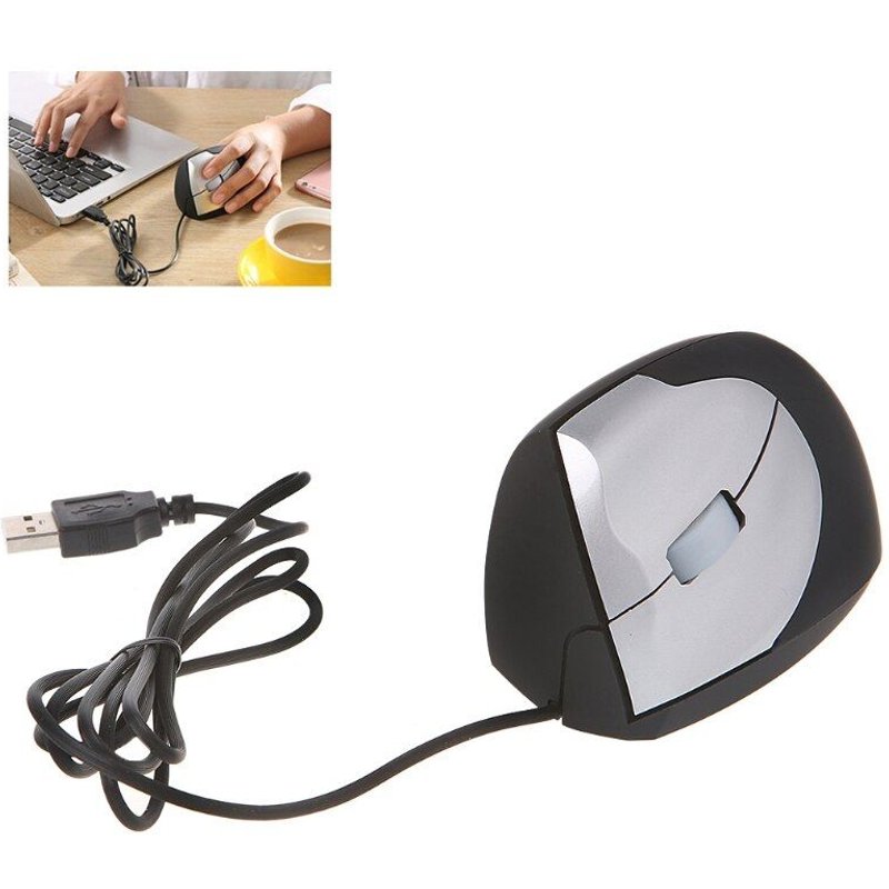 Main gauche Sans Fil Filaire Souris Optique Ergonomique Verticale Souris Souris De Jeu