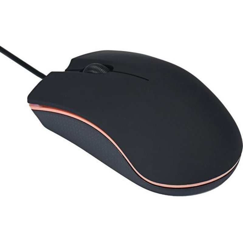 Souris optique de jeu, USB, LED, 1200 DPI, 3 boutons, pour PC et ordinateur portable