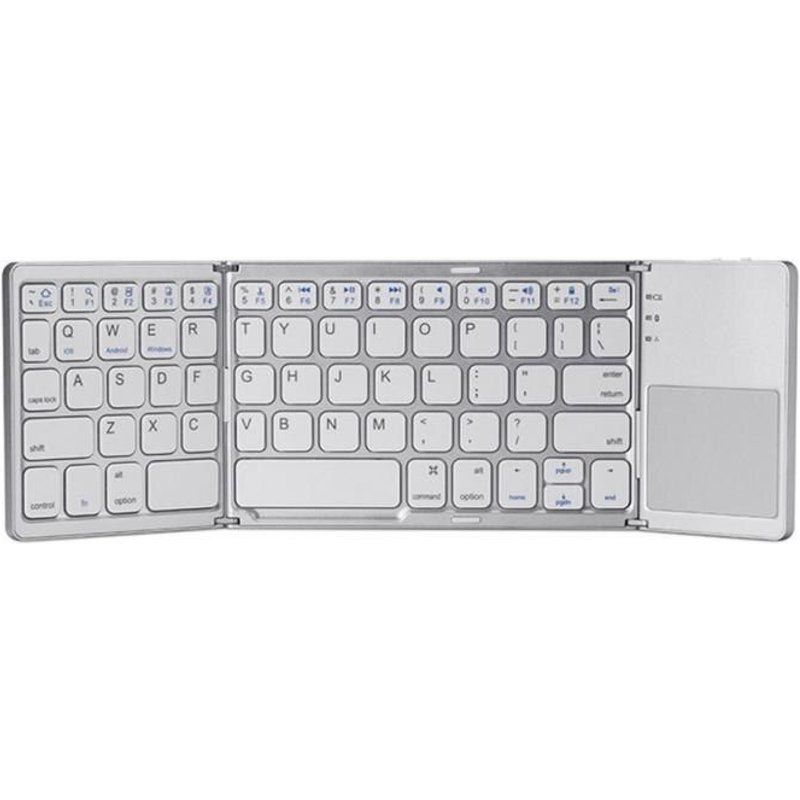 Clavier sans fil pliable et Rechargeable, compatible Bluetooth, avec pavé tactile, pour Windows,Android,ios, Ipad, téléphone