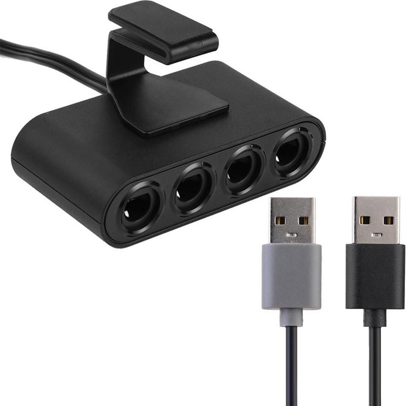 Adaptateur de contrôleur Gamecube 4 Ports GC, adaptateur USB adapté pour nintendo Switch Wiiu/PC, Support de Console, livraison directe