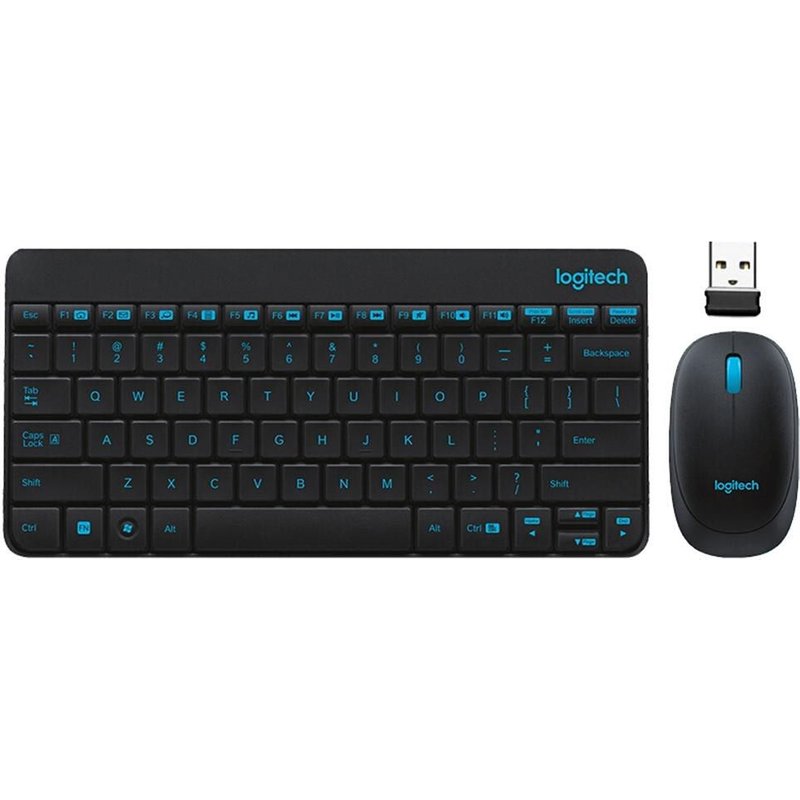 ensemble de Clavier et souris MK245 Nano, étanche, ergonomique, Original, pour ordinateur portable et PC de jeu