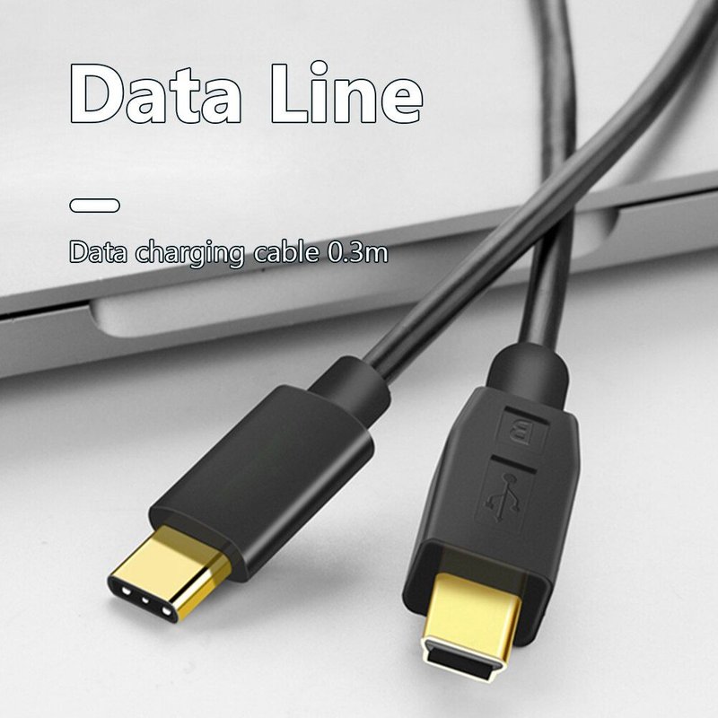 Mini câble adaptateur de Charge de données USB, cordon C vers Mini USB, câble de Charge de données pour ordinateur portable
