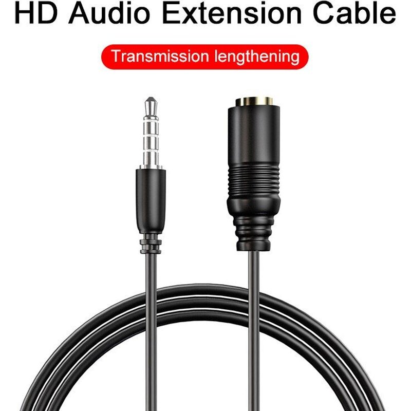 Câble d'extension Audio 3.5 mâle à femelle, 3.5mm, câble d'extension pour écouteurs de voiture, Code Aux, pour Huawei P20 Xiaomi Redmi