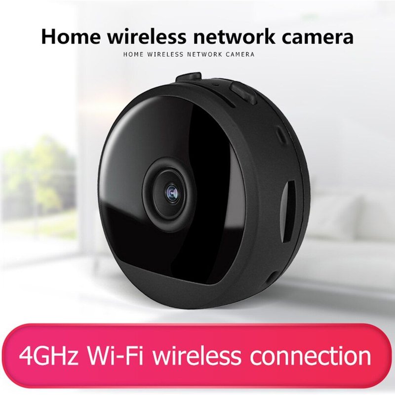 VODOOL-Mini caméra A19 IP Wifi, caméra de sécurité domestique sans fil, Vision nocturne, détection de mouvement à infrarouge, carte SD, moniteur de vidéosurveillance