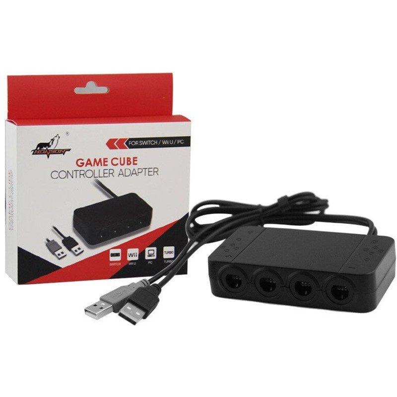 ContrĂ´leur GC 3 en 1 pour nintendo Switch Wiiu/PC, 4 Ports, adaptateur USB pour jeu de combat Star