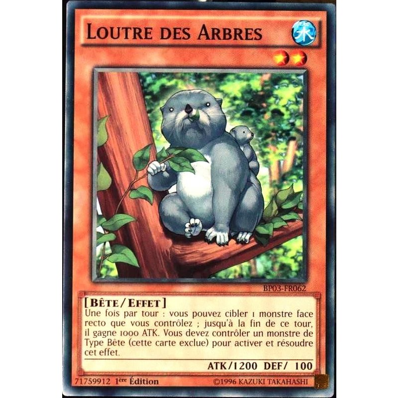 Carte Yu-Gi-Oh Bp03-Fr062 Loutre Des Arbres Neuf Fr