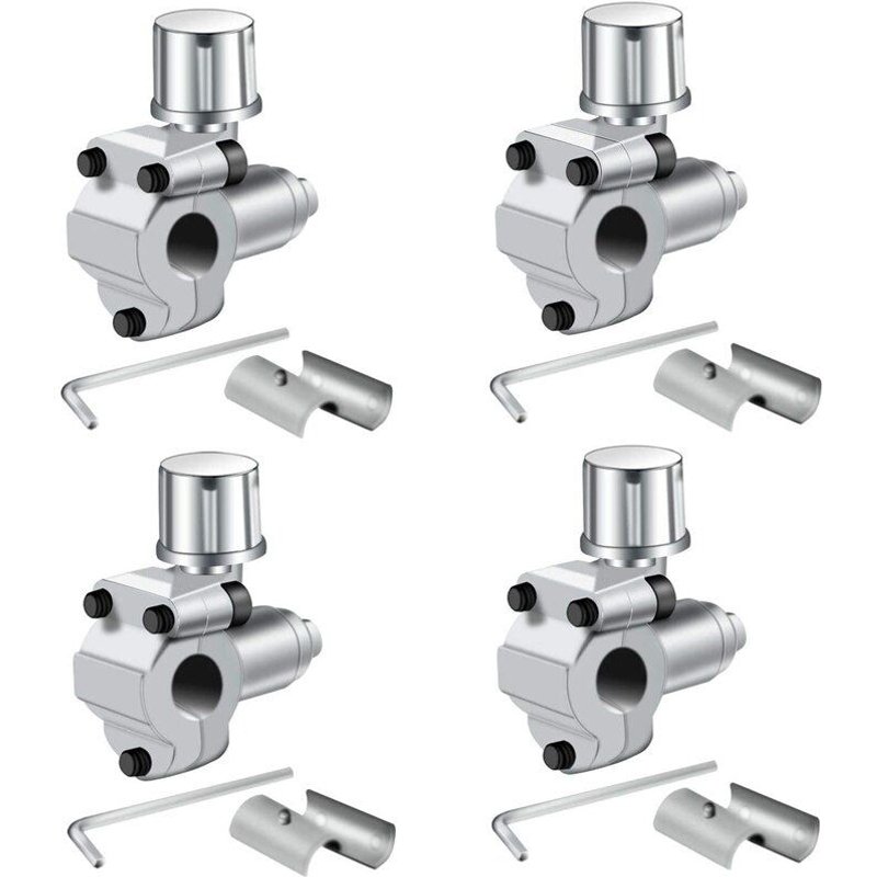 4 Kits de Valve de robinet de ligne de Valve de perçage de BPV 31 réglables pour la caht de climatiseurs 1/4 pouces, 5/16 pouces, tube de 3/8 pouces