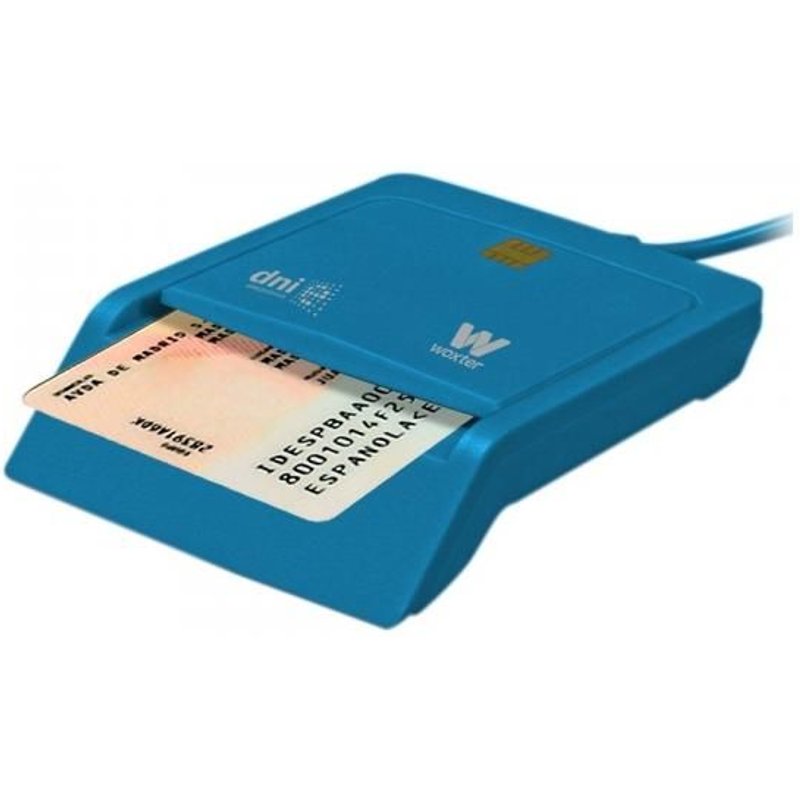 Woxter PE26-143 lecteur de cartes à puce Intérieure USB USB 2.0 Bleu