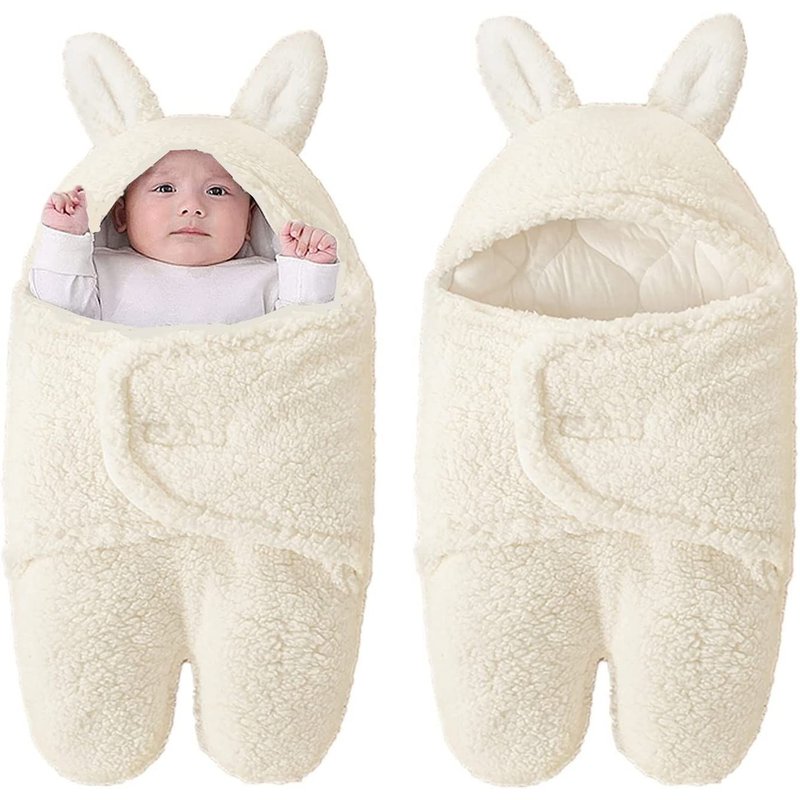 Couverture D'emmaillotage Pour Bébé Unisexe, Couverture Pour Photographie Garçons Filles Nouveau Née, 0-3 Mois (Blanc)