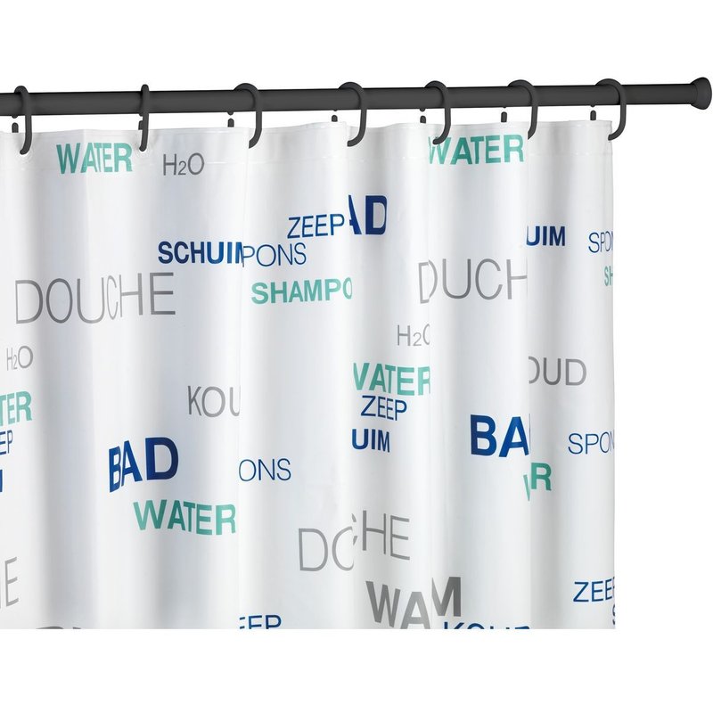 Barre de douche télescopique - 70/115 cm - Noir