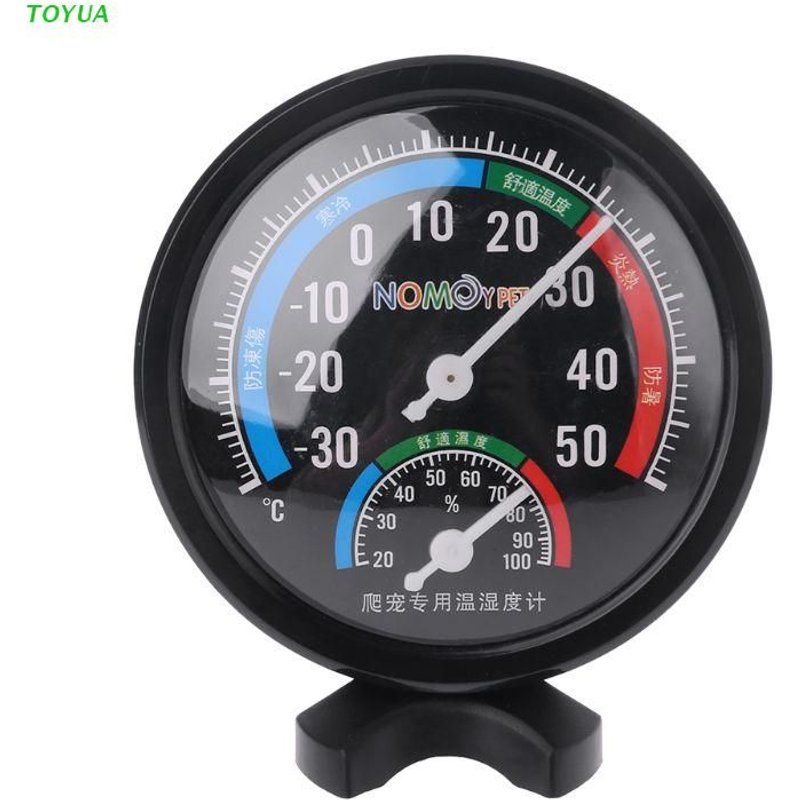 Thermomètre et hygromètre pour reptiles, 1x cc, indicateur de température et humidité, Vivarium, fournitures de réservoir