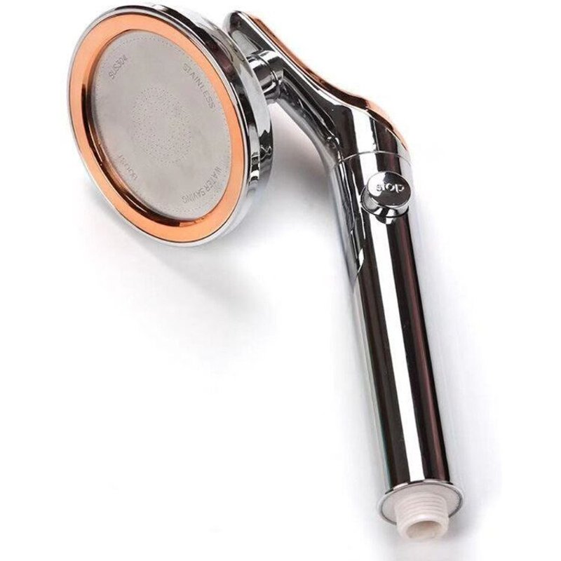 Pomme de douche rotative à 360 degrés, pommeau de douche à main haute pression, pulvérisation à un bouton, arrêt d'eau, Port universel à 4 points, livraison directe