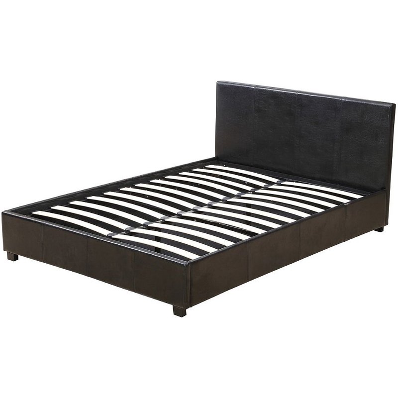 Lit Double Avec Coffre "Carla" - 140 X 190 Cm - Noir