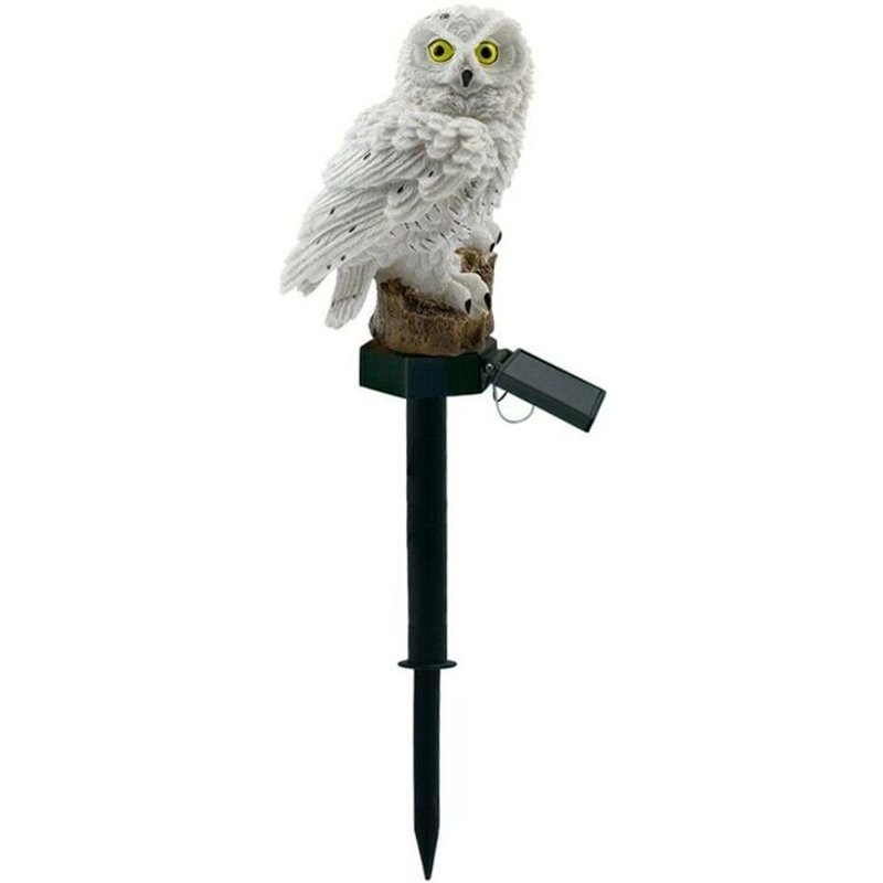 Lampe solaire répulsif pour oiseaux, 3 pièces, luminaire d'extérieur, idéal pour un jardin, une cour, un hibou, un Animal, nouveauté