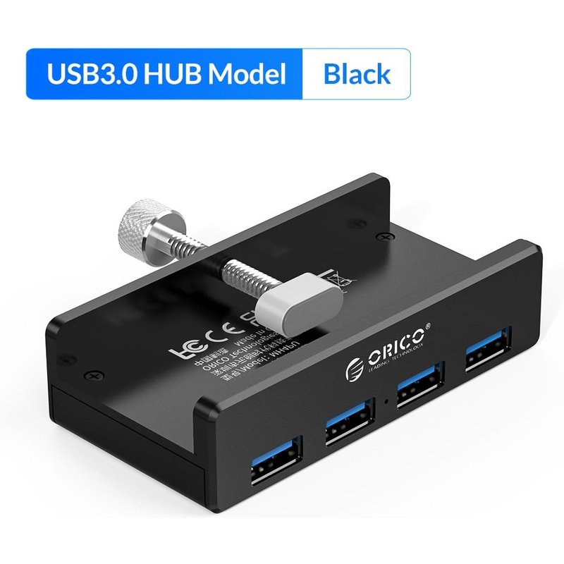 Adaptateur HUB MH4PU/MH4PU-P USB 3..0 type A en aluminium, 4 Ports, Station d'accueil pour ordinateur portable et de bureau