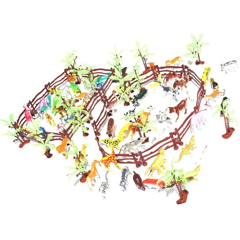 Mini Figurines De Dinosaure Jurassique, 100 Pièces, Modèle De Bricolage, Kits De Scène, Ensemble De Jeu, Jouet Pour Enfants, Cadeau