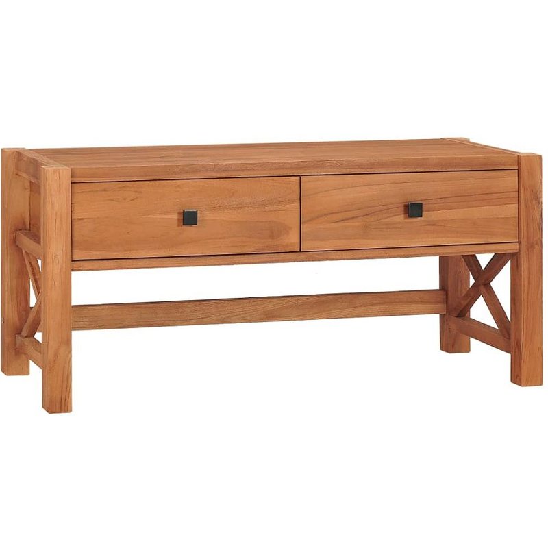 Meuble Tv 100x40x45 Cm Bois De Teck Recyclé - Vidaxl