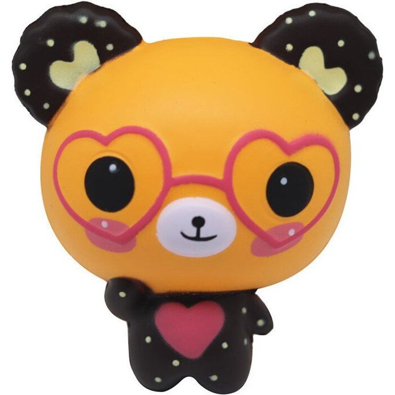 Jouet Anti-Stress Parfumé, Ours De Lunettes Jumbo Kawaii, Mignon, Anti-Stress, 12x11x6 Cm