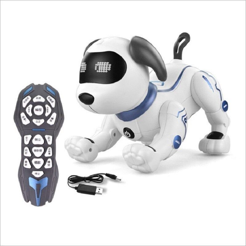 Robot Électronique Chien De Dessin Animé Animal De Compagnie, Jouet De Simulation Multifonction Interactif Intéressant, Chanson Musicale, Cadeau Pour Enfants