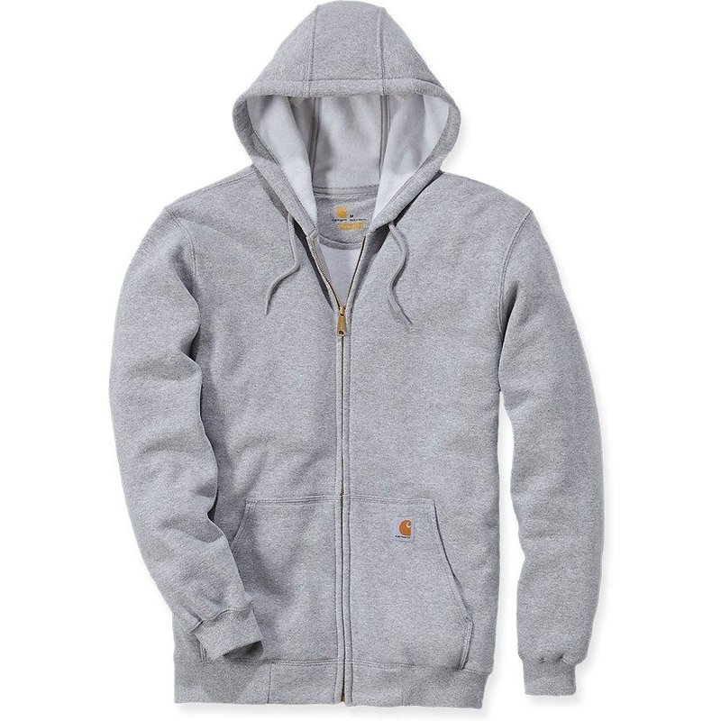 Carhartt K122 - Zip Hooded Sweatshirt - Heather Grey - L