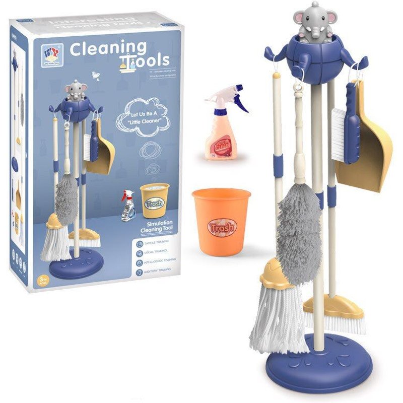 Jeu D'Outils De Nettoyage Ménager Pour Enfants, Serpillière, Balai, Pelle À Poussière, Simulation De Balayage Ménager, Jeu De Simulation Pour Filles