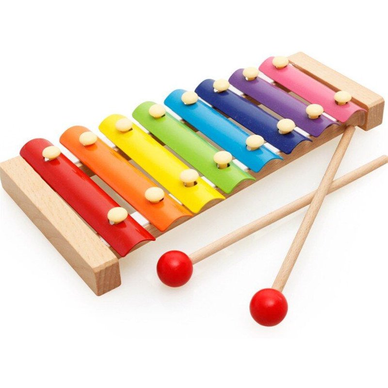 Instrument De Musique En Bois Pour Bébés, Cadre Style Xylophone, Jouets Musicaux Amusants De Développement, Piano À Frapper À La Main, Jouet D'apprentissage