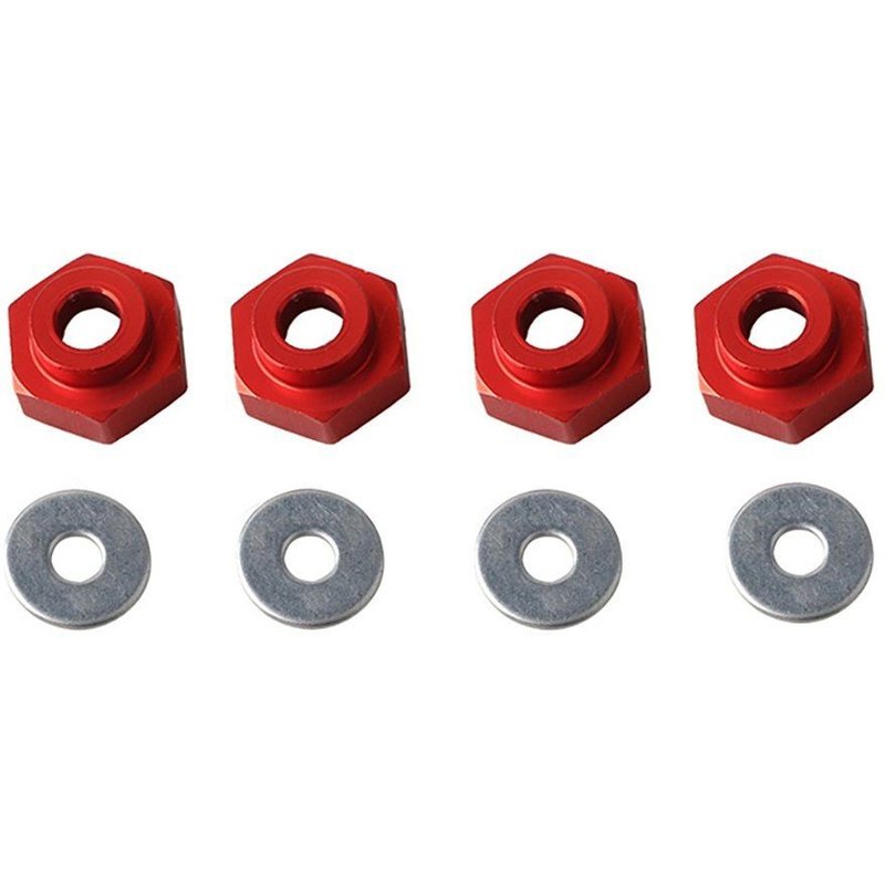 Adaptateur Pour Hsp 1/10 Rc Car Buggy Monster Bigfoot Truck, 4 Pièces, Jante De Roue Hexagonale 12mm Tour 17mm, Peut Utiliser Des Pneus 1/8, Ca4365