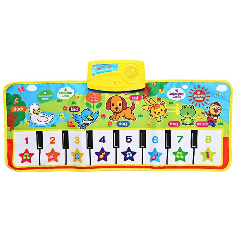 Tapis Musical Pour Bébé, 71x28cm, Tapis De Jeu Pour Enfants, Piano, Cadeau Musical, Tapis Éducatif Précoce, Jouet Électronique Pour Enfants, Nouvelle Collection