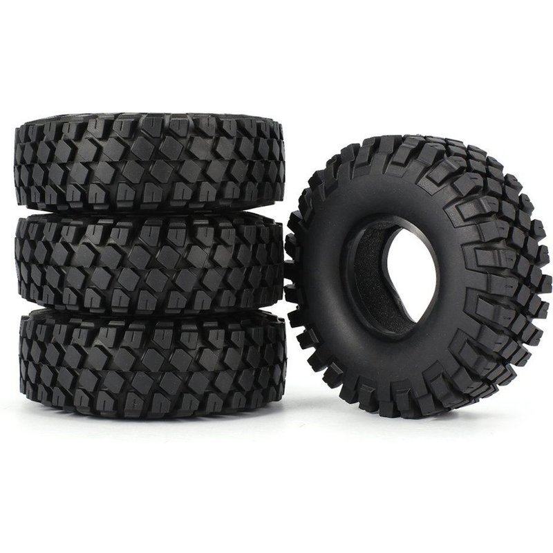 Revêtement Ãponge De Pneus En Caoutchouc De 1.9 Pouces, 4 Pièces, Pour Voiture Tout-Terrain Radiocommandée, Buggy, Modèle De Camion Cc01 D90