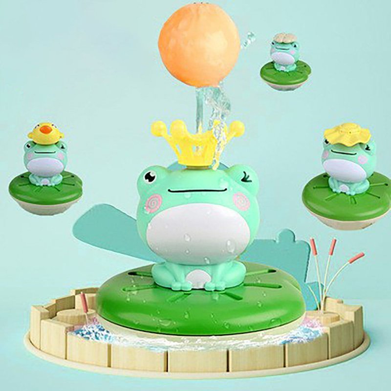 Jouets De Bain Pour Bébé, Pulvérisation Électrique, Rotation Flottante De L'eau, Forg Vert, Arroseur, Jeu De Douche Pour Enfants, Salle De Bain
