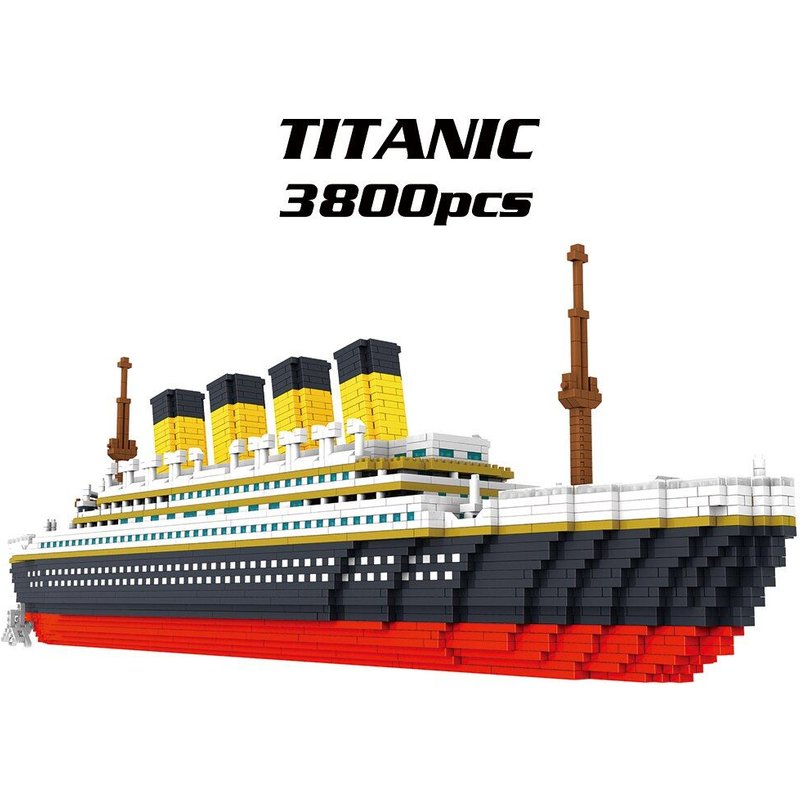 Kit De Blocs De Construction Atomiques Titanic, 3800 Pièces, Jouet Pour Enfants
