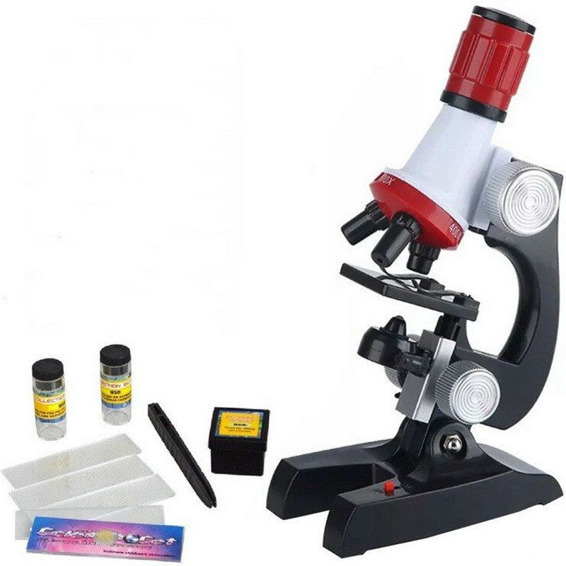 Nouveau Kit De Microscope À Led De Laboratoire, Jouet Éducatif, Cadeau, Microscope Biologique Raffiné Pour Enfants