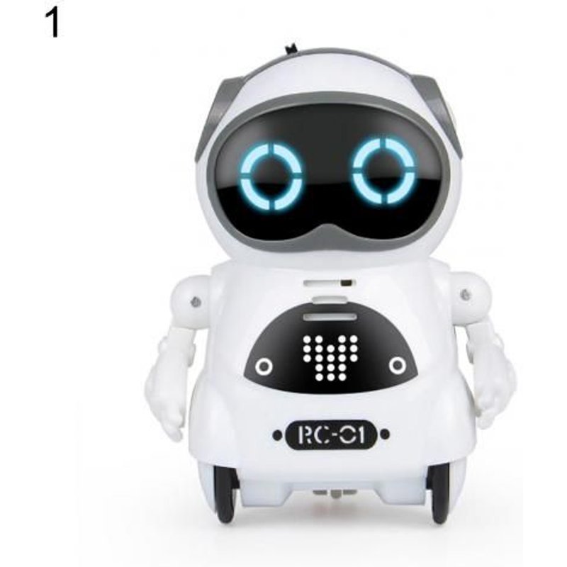 Mini Robot de poche, contrĂ´le vocal, Chat, enregistrement, chant, danse, jouet interactif pour enfants